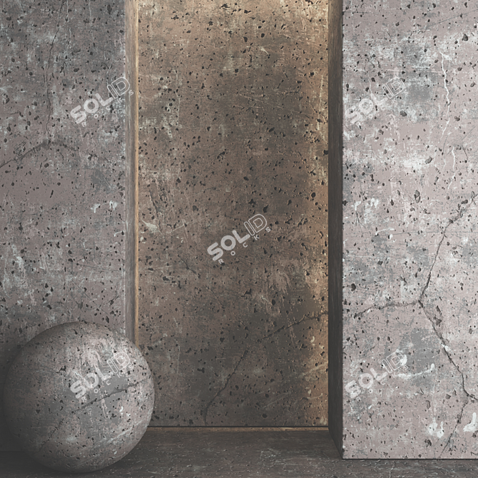 Pervious Concrete 03: Seamless 4K Texture 3D model image 5