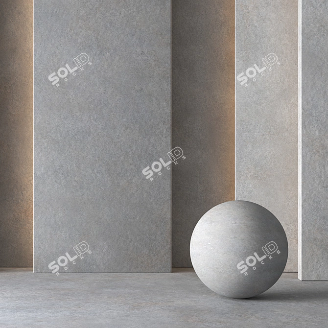 Seamless Plaster Material - 30 Variations 3D model image 1