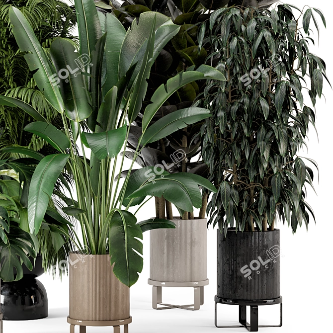 Ferm Living Bau Pot Large Indoor Plants 3D model image 2