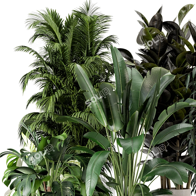 Ferm Living Bau Pot Large Indoor Plants 3D model image 3