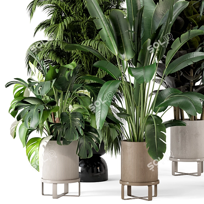 Ferm Living Bau Pot Large Indoor Plants 3D model image 4