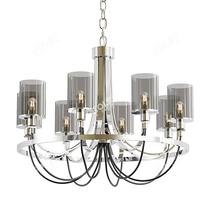 Modern Ombra Pendant Lighting 3D model image 1