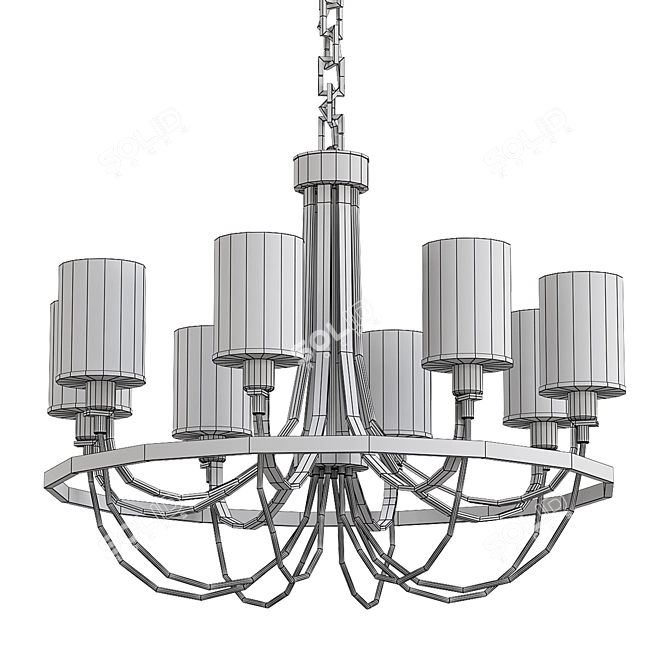 Modern Ombra Pendant Lighting 3D model image 2