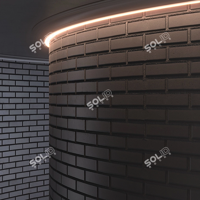 High-Resolution Brick Material 3D model image 5