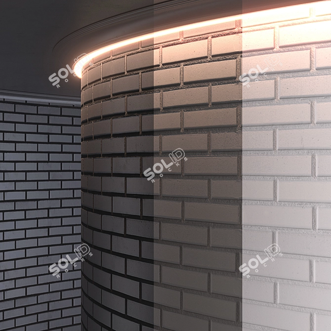 High-Resolution Brick Material 3D model image 6