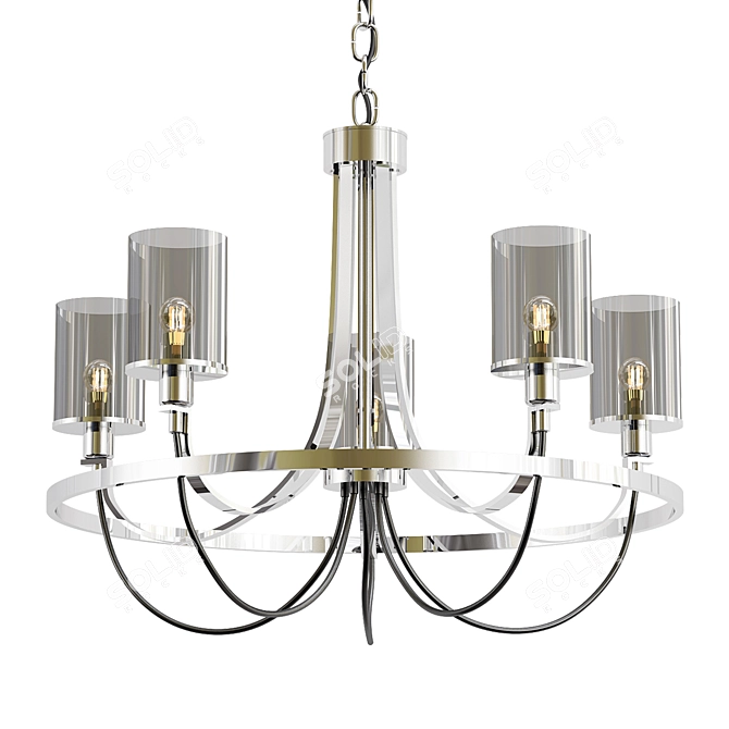 Modern Pendant Light: Arte Lamp Ombra 3D model image 1