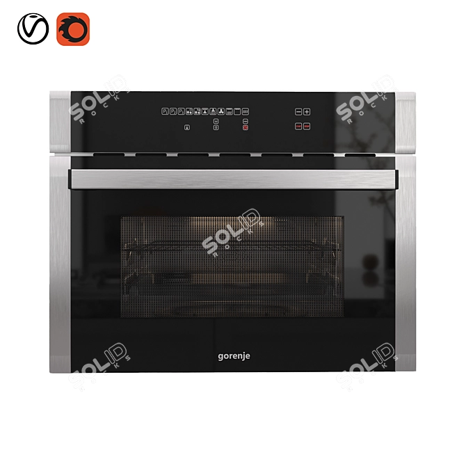 Gorenje 60cm Microwave: Compact & Powerful 3D model image 1