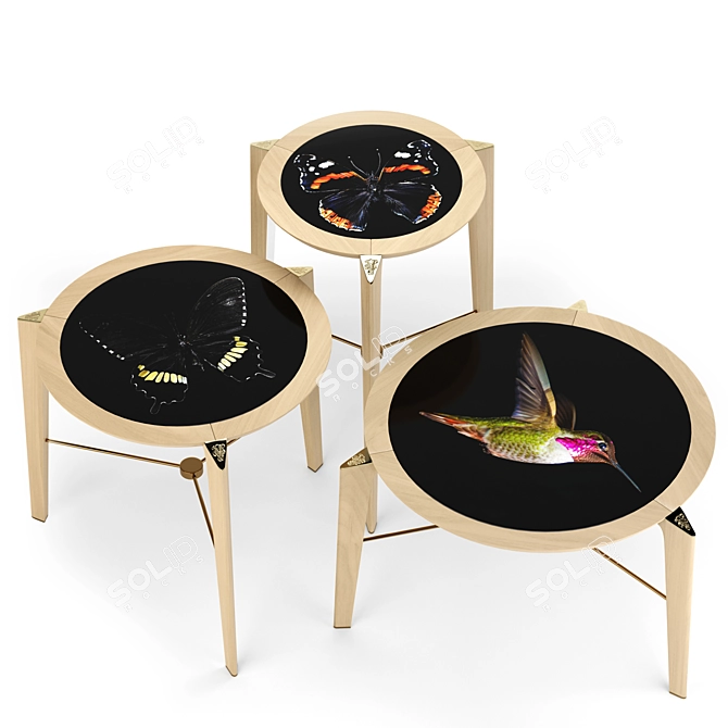 Elegant Table Breeze: Visionnaire 3D model image 1