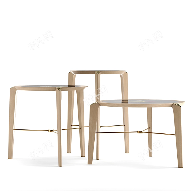 Elegant Table Breeze: Visionnaire 3D model image 6