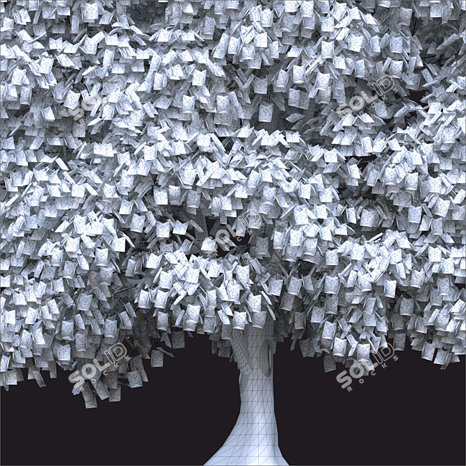 2014 Landscape Tree - 18м Height 3D model image 3