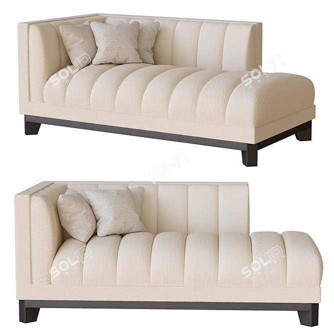 Elegant Lounge Sofa - DITMAR 3D model image 1