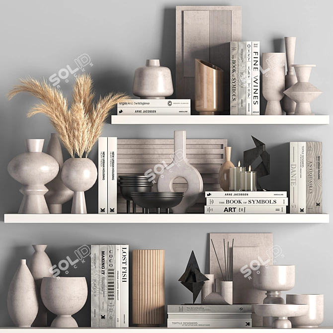 Luxury Decorative Set: 2015 Edition 3D model image 1