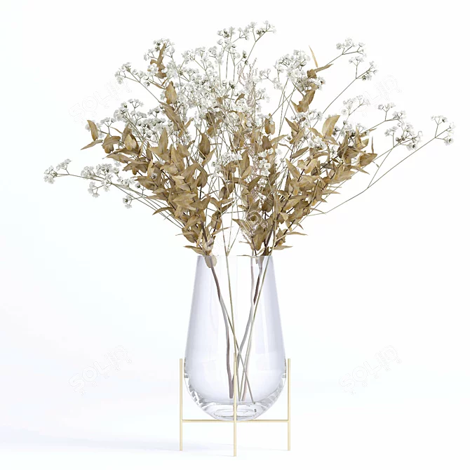 Elegant Floral Arrangement - Bouquet 05 3D model image 2