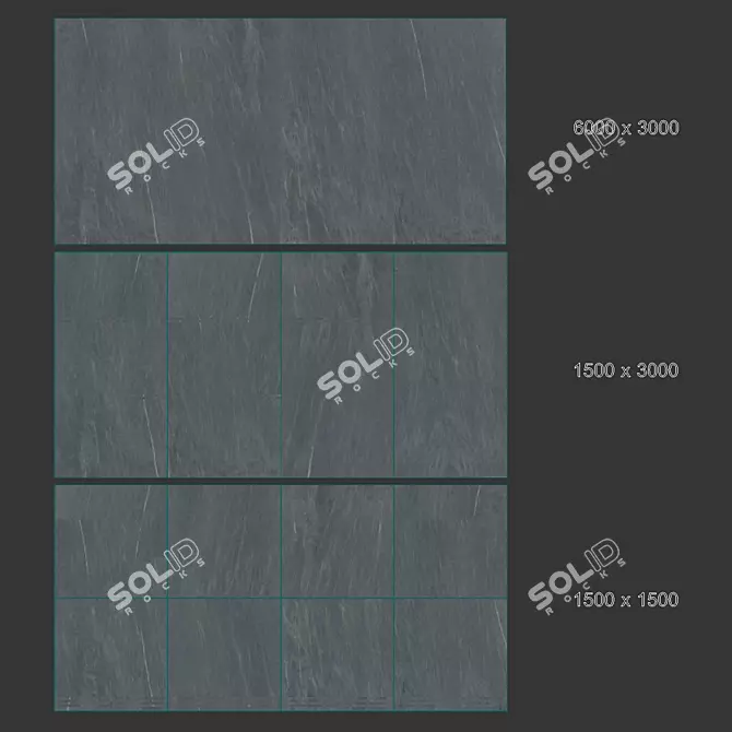 Tuscany Stone Porcelain Tiles - Elegant, Versatile, Durable 3D model image 4