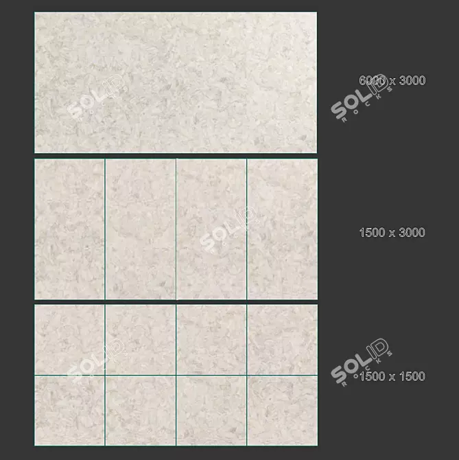 Himalayan Arctic Porcelain Tiles - Exquisite Elegance. 3D model image 4