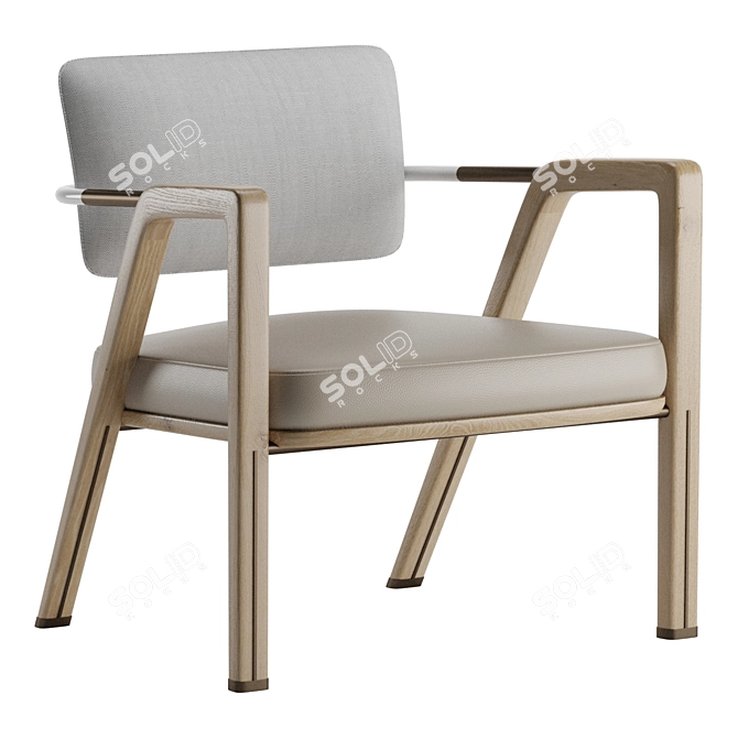 Elegant Giorgetti Elsa Armchair 3D model image 1