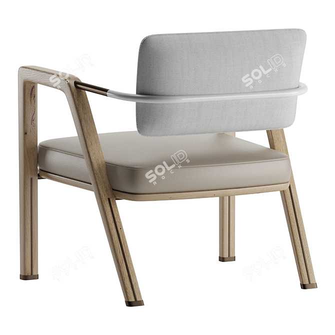 Elegant Giorgetti Elsa Armchair 3D model image 2