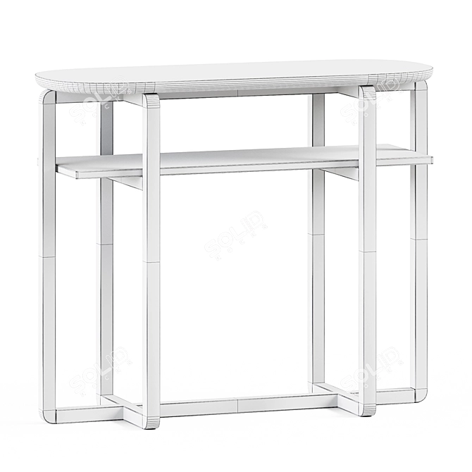 Sleek Levantin Console Table 3D model image 3