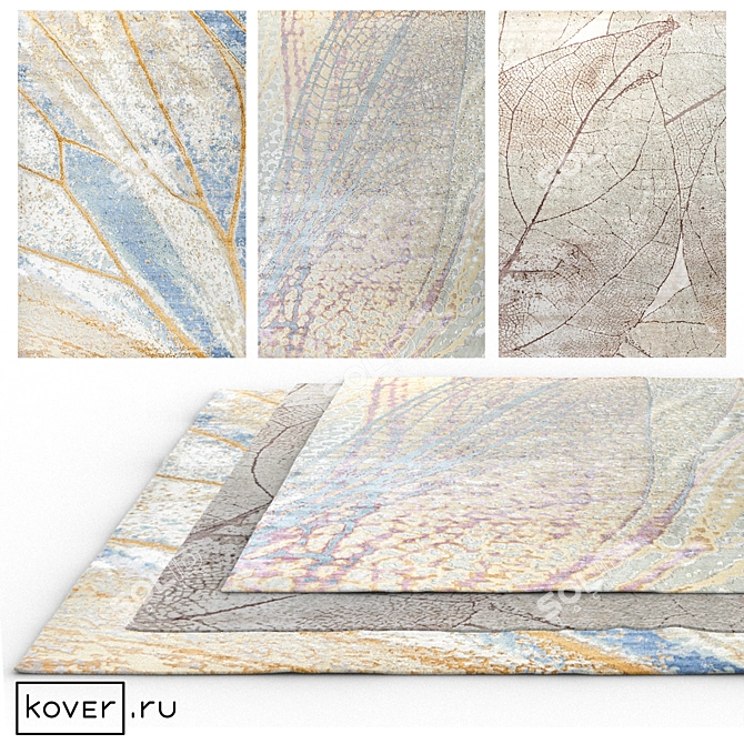 Modern Textile Floral Carpets | Kover.ru | Set3 3D model image 1