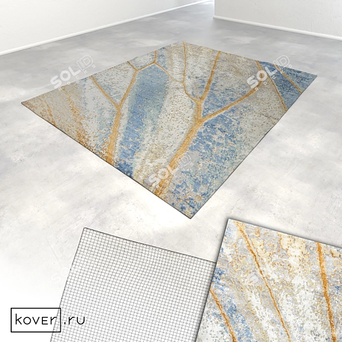 Modern Textile Floral Carpets | Kover.ru | Set3 3D model image 2