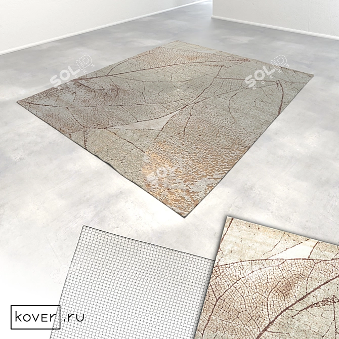 Modern Textile Floral Carpets | Kover.ru | Set3 3D model image 4