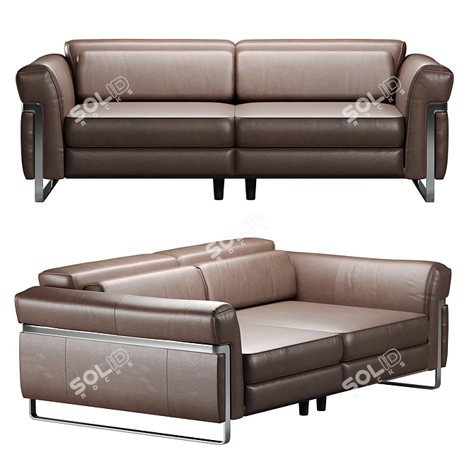 Natuzzi Fidelio: Elegant Comfort 3D model image 4