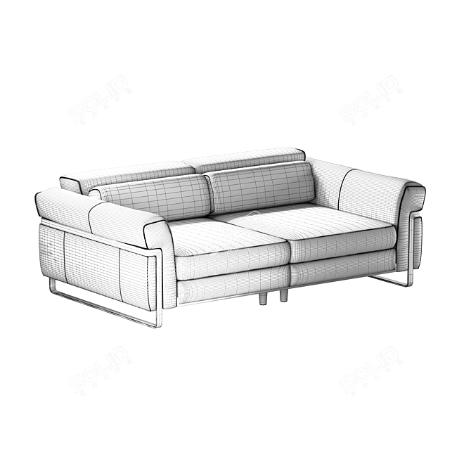 Natuzzi Fidelio: Elegant Comfort 3D model image 9