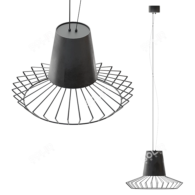 Mexican Inspired Pendant Lamp 3D model image 4