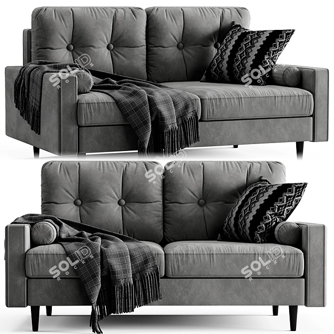 Modern Deans Sofa 3D model image 1