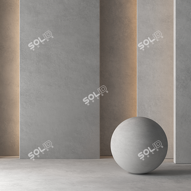 Seamless Plaster Material 25 3D model image 2