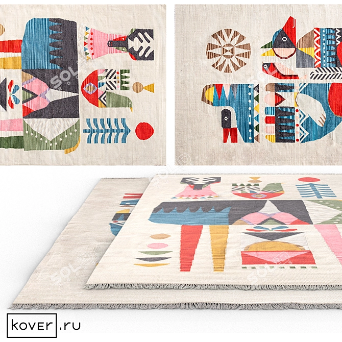 Modern Art de Vivre Carpets | Set3 | Kover.ru 3D model image 1