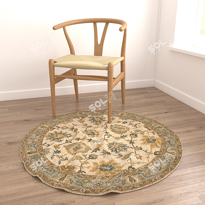 Variety in Rugs Set: 8 Versatile Options 3D model image 2