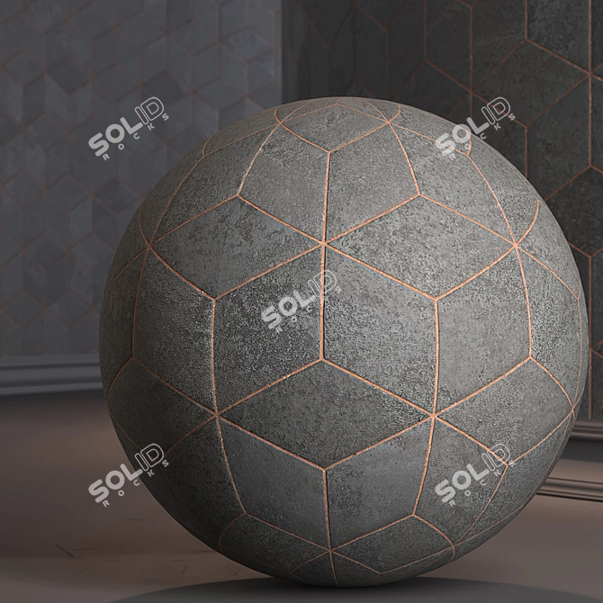 HexaGlow: High-Resolution 3D Hexagon Tiles 3D model image 3