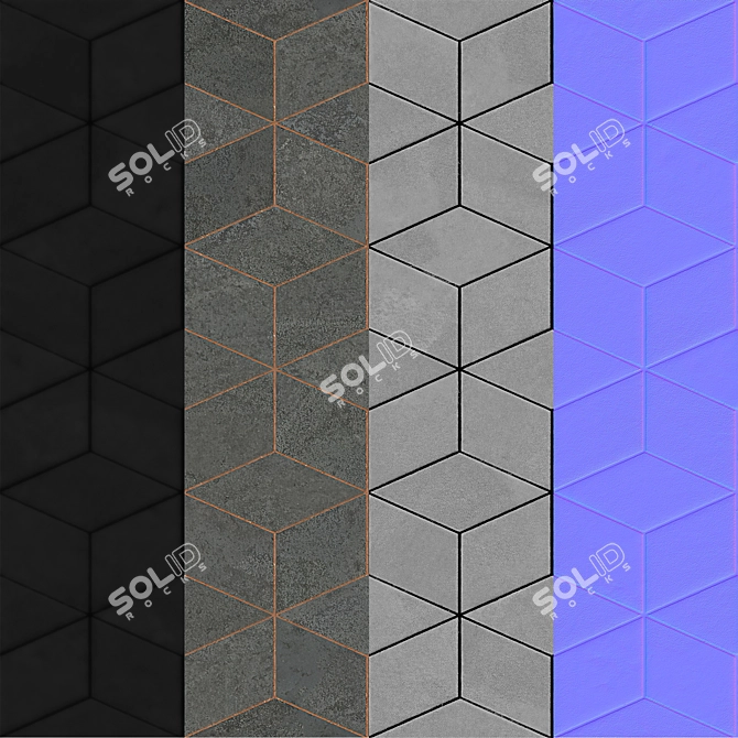 HexaGlow: High-Resolution 3D Hexagon Tiles 3D model image 4