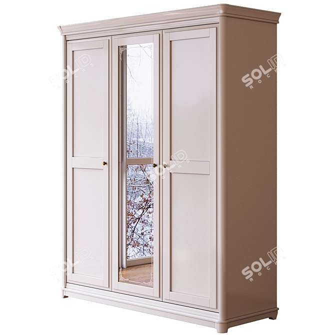 Wardrobe from RIVIERA collection. 

RIVIERA 3-Door Wardrobe 3D model image 1