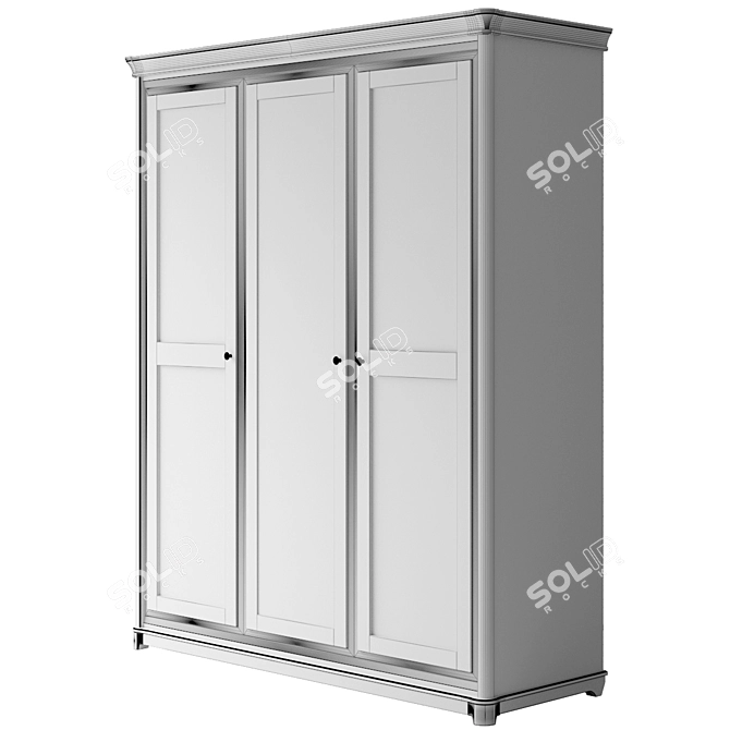 Wardrobe from RIVIERA collection. 

RIVIERA 3-Door Wardrobe 3D model image 3