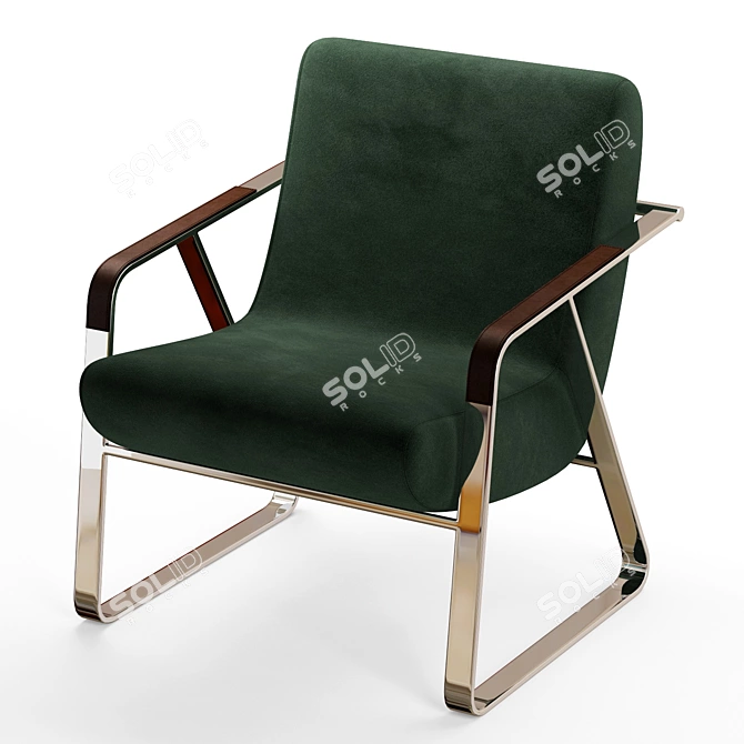 Elevate Your Space with the Stylish Moon Chair 3D model image 4