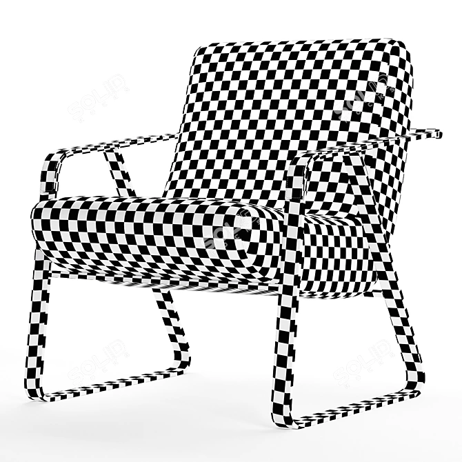 Elevate Your Space with the Stylish Moon Chair 3D model image 6