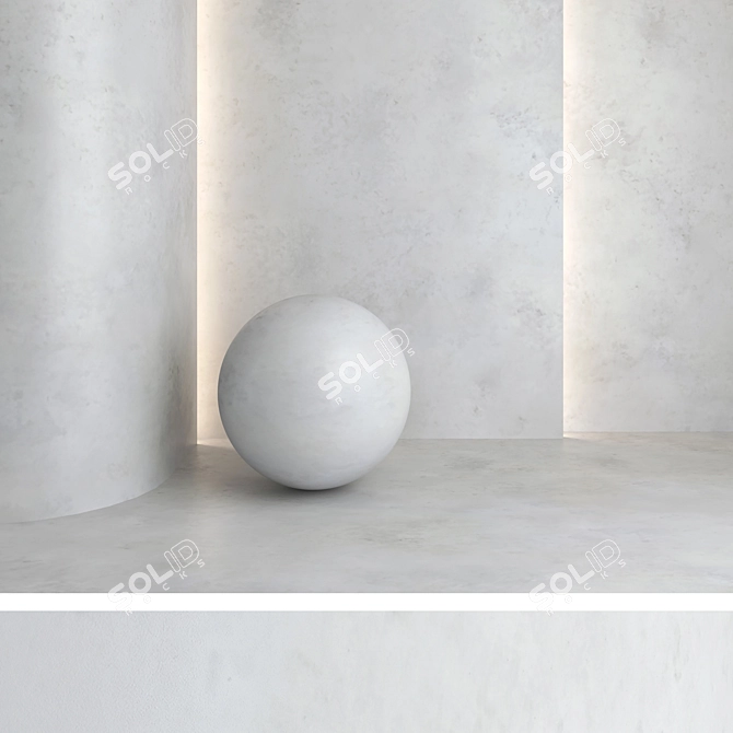 Seamless Decorative Concrete Textures 3D model image 3