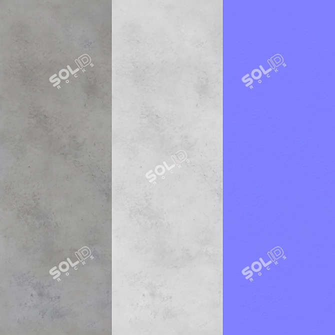 Seamless Decorative Concrete Textures 3D model image 7