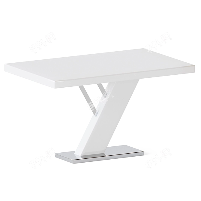 Chintaly Linden Dining Table - Sleek and Stylish 3D model image 1