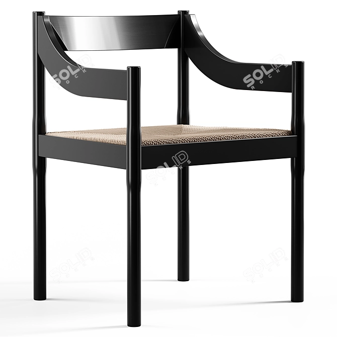 Carimate Vico Magistretti Chair 3D model image 1