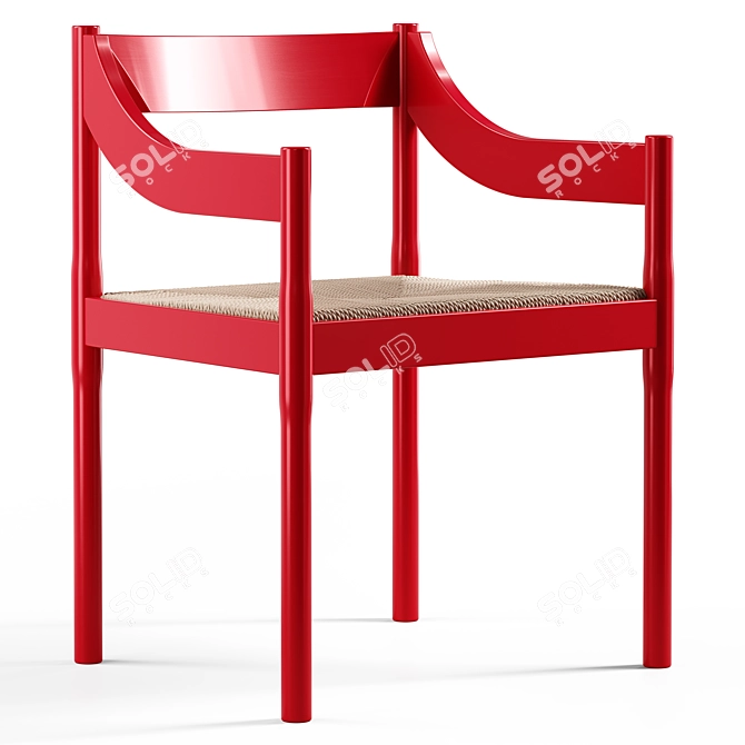 Carimate Vico Magistretti Chair 3D model image 2