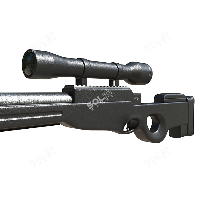 Sniper_1 2016: High Poly Vray Render 3D model image 2