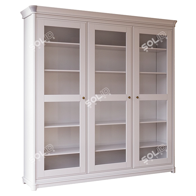 Riviera Collection Bookcase: Elegant Wood Design 3D model image 2