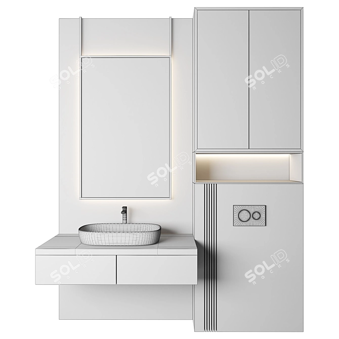 Luxury Bathroom 45: Stunning 3Dmax & Corona+Vray Files 3D model image 2