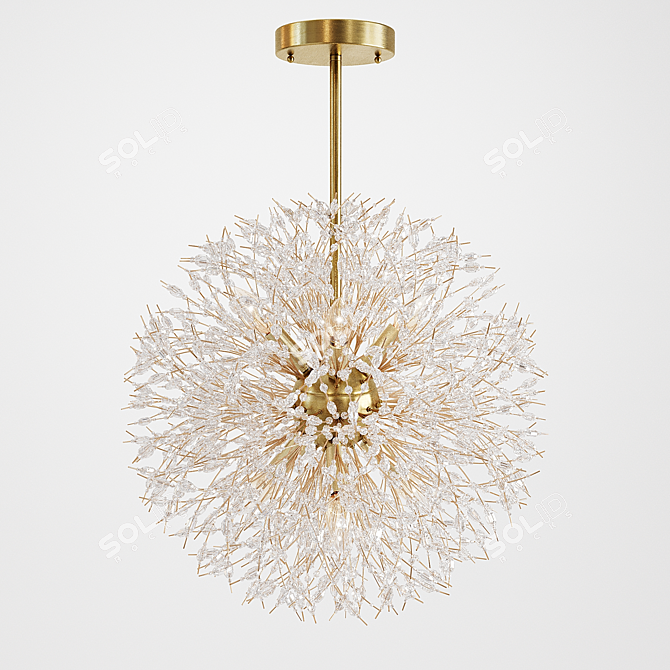 Glimmering Beaded Chandelier 3D model image 1