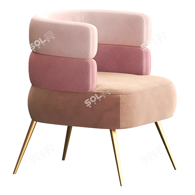 SANDWICH Easy Chair: Comfort and Style 3D model image 2