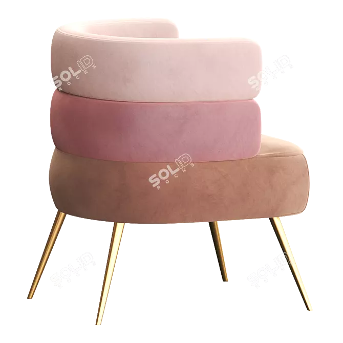 SANDWICH Easy Chair: Comfort and Style 3D model image 3