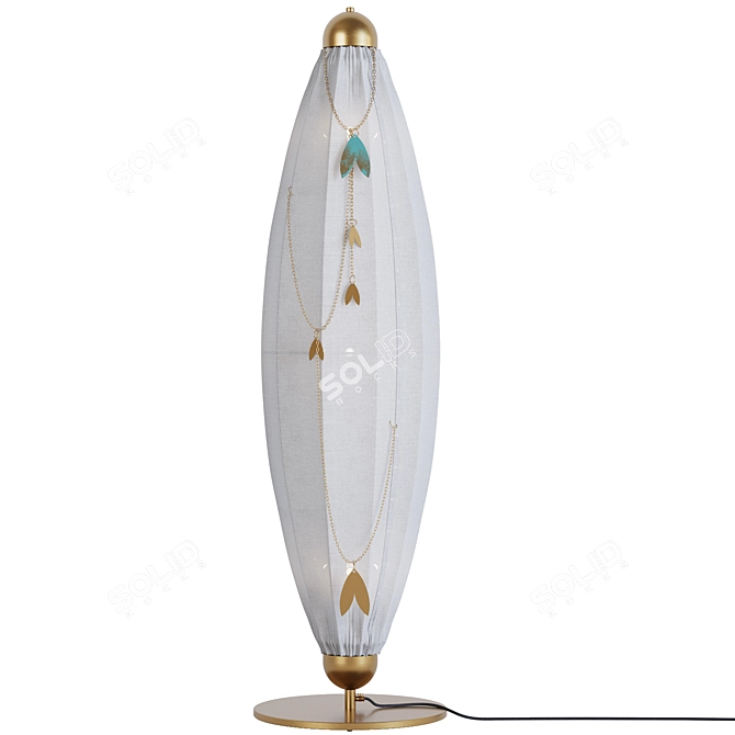 Title: Elegant Chrystalis Floor Lamp 3D model image 1